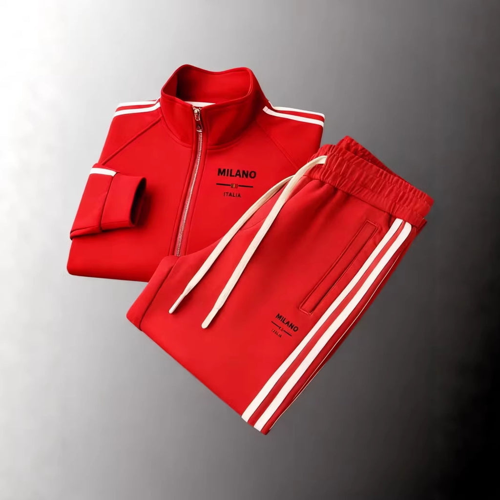 Mens Zip Up Jacket and Pants Set
