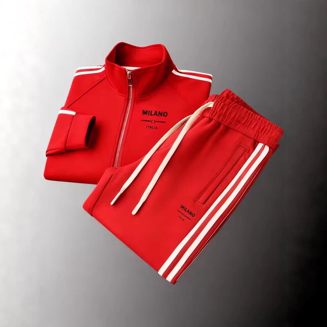 Mens Zip Up Jacket and Pants Set