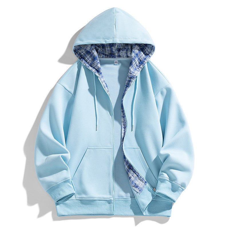 Men's loose-fitting hooded sweatshirt