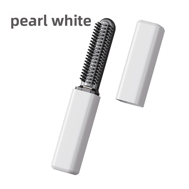 Mini Portable Wireless Charging Electric Hair Straightener Curling Iron Brush for Travel and Daily Styling teemdrop