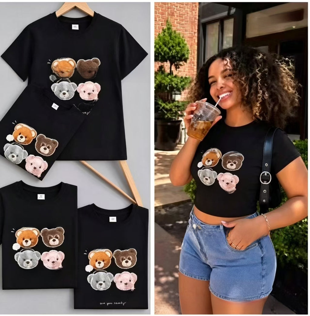 Cartoon-print top teemdrop