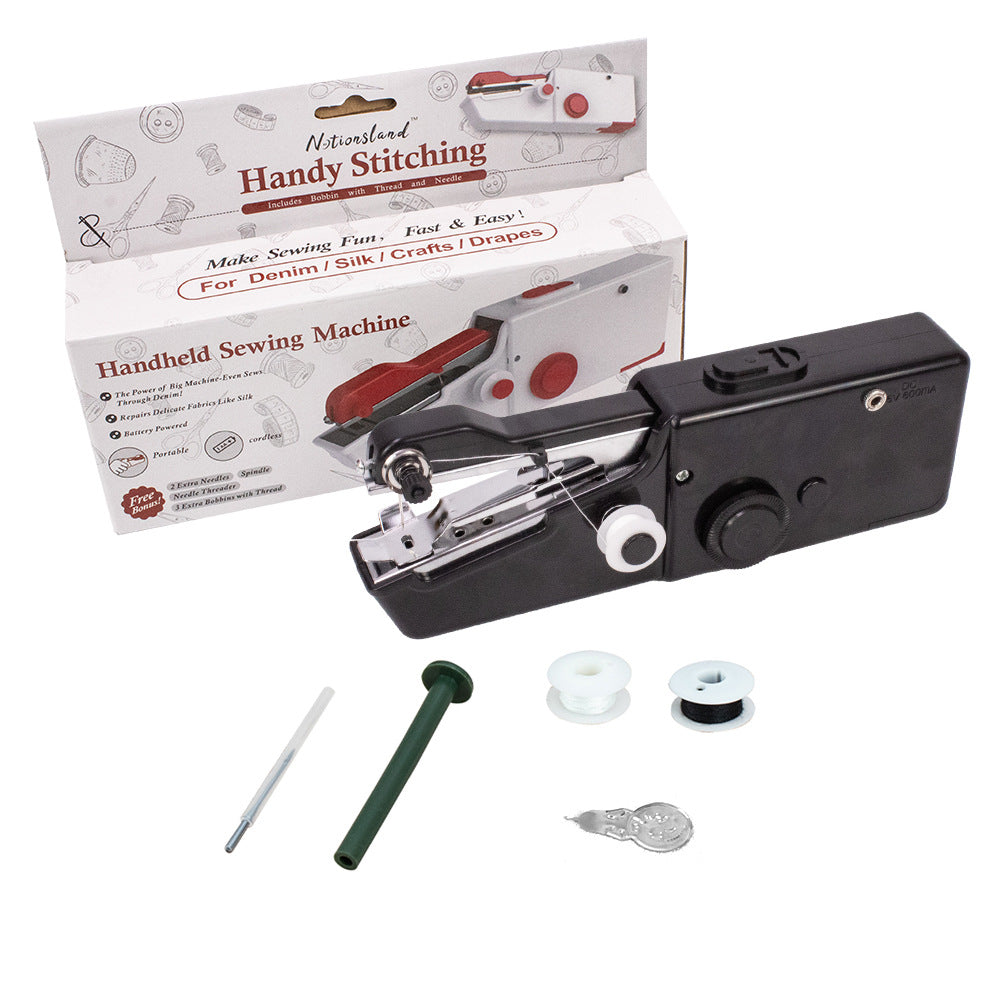 D&D Handheld Electric Household Sewing Machine USB Plug-In Sewing Machine Small Portable Mini Sewing Machine teemdrop