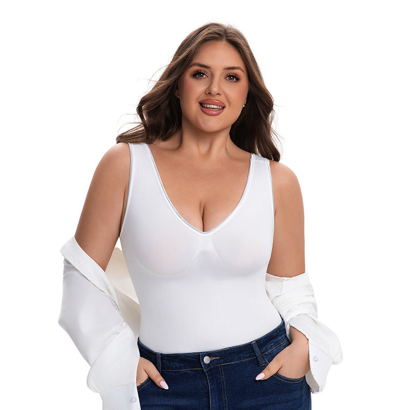 Women's Plus Size Seamless Quick-Dry Shockproof Yoga Fitness Tank Top