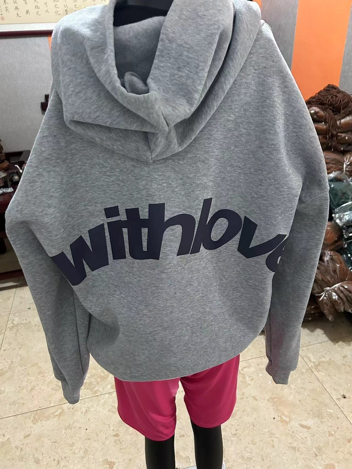 Women's Oversized Large Letter Print Hoodie Long Sleeve Pullover Sweatshirt with Hood teemdrop