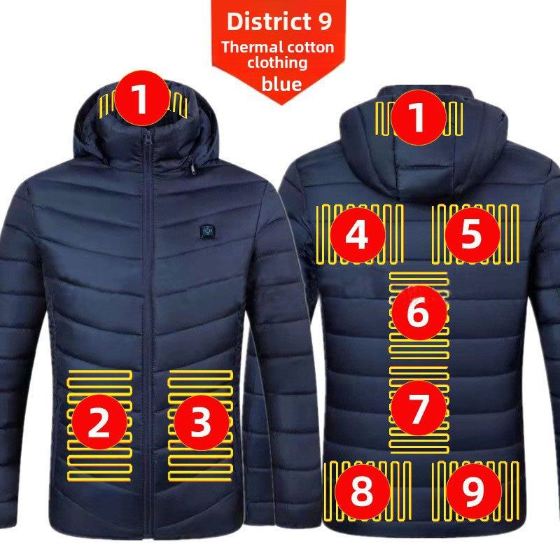 Mens Electric Heating Cotton Jacket