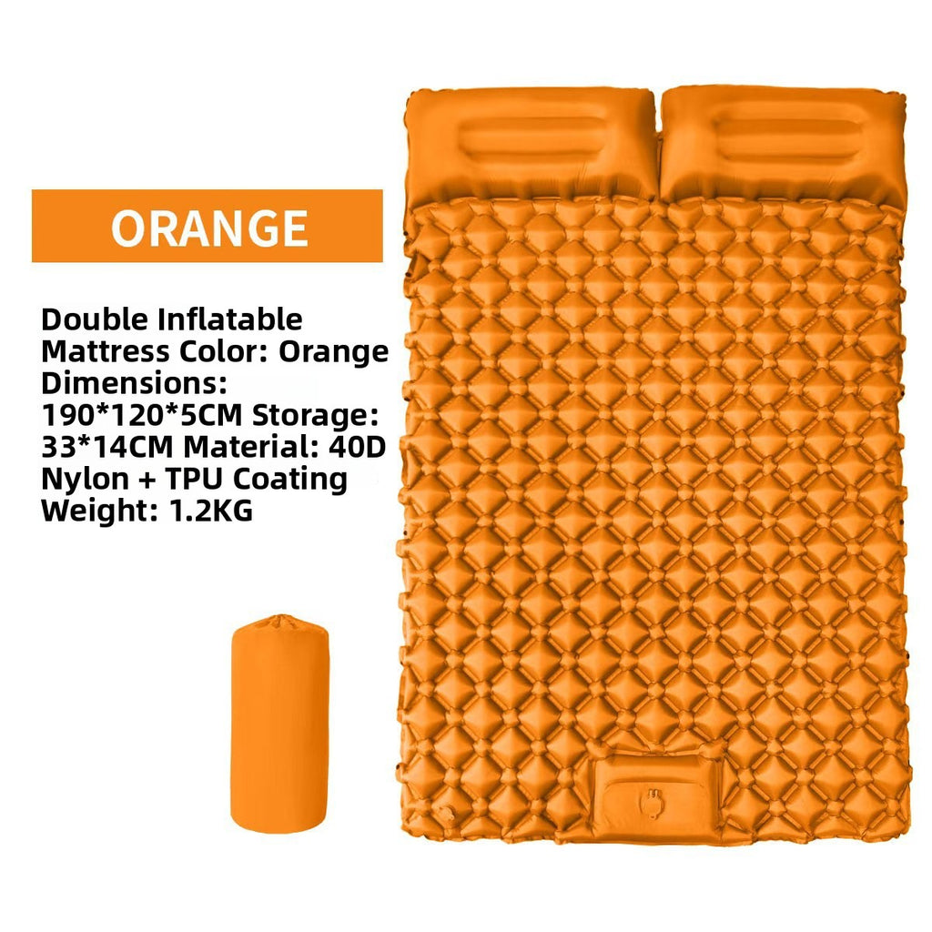 Ultra-Light Foot-Operated Automatic Inflatable Camping Mattress with Pillow teemdrop
