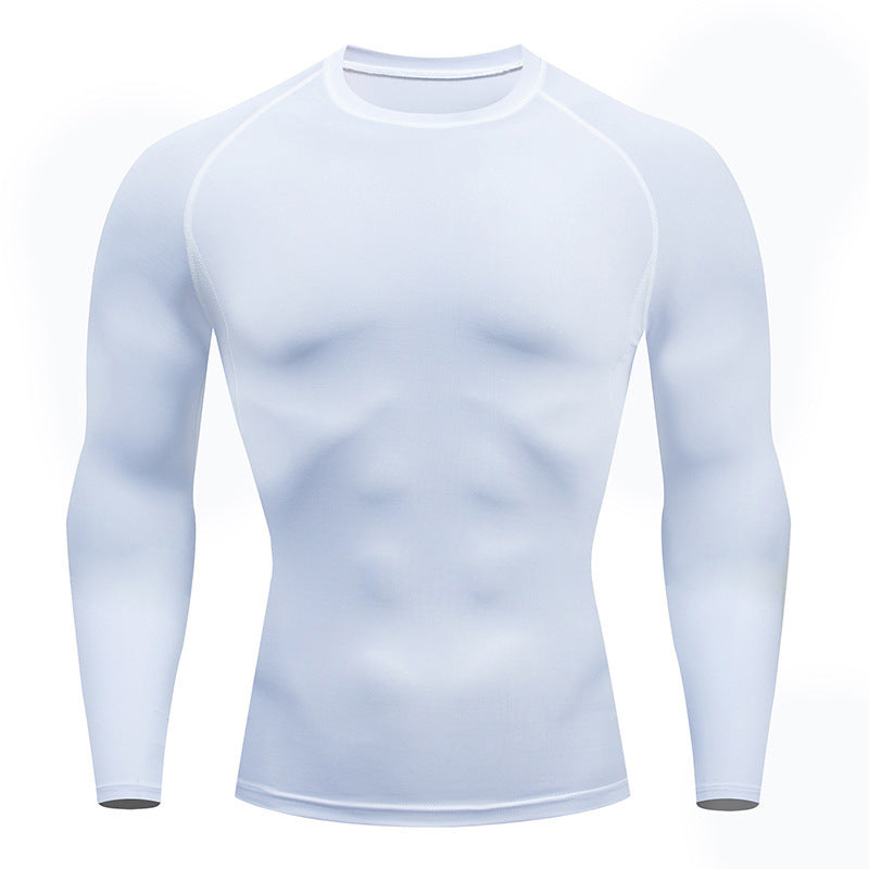 Mens Tight-Fit Long Sleeve Swimsuit Bodysuit