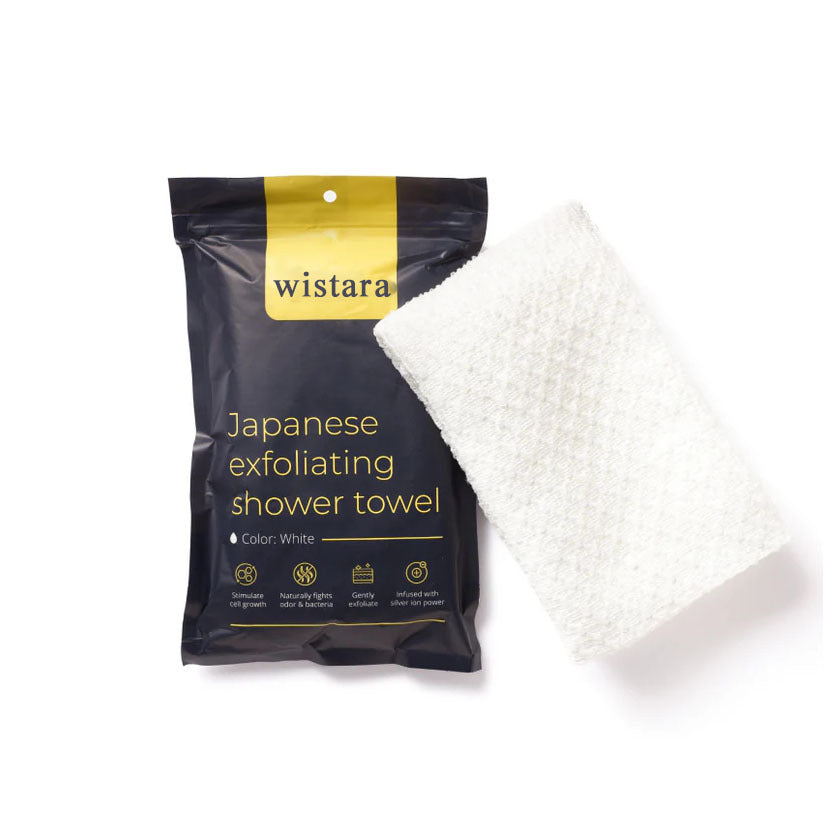 Exfoliating Face and Body Scrub Washcloth teemdrop