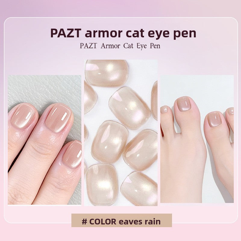 5-color cat-eye nail polish and nail art pen in one set