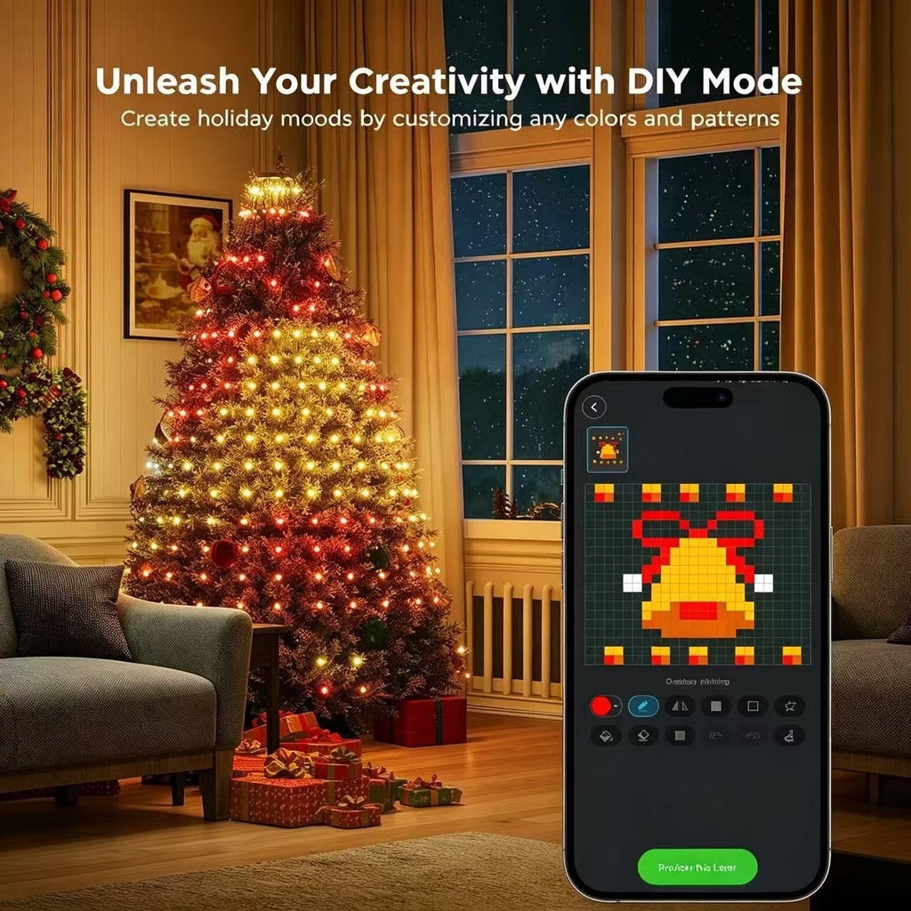 Christmas tree-shaped lights