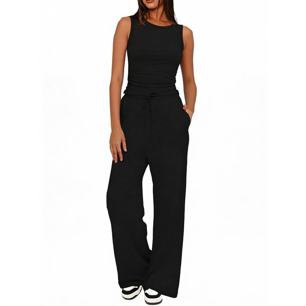 casual wide-leg pants teemdrop