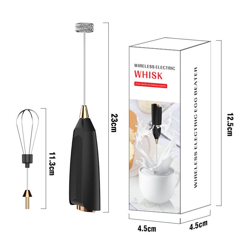 Handheld Electric Milk Frother Rechargeable Foam Maker teemdrop