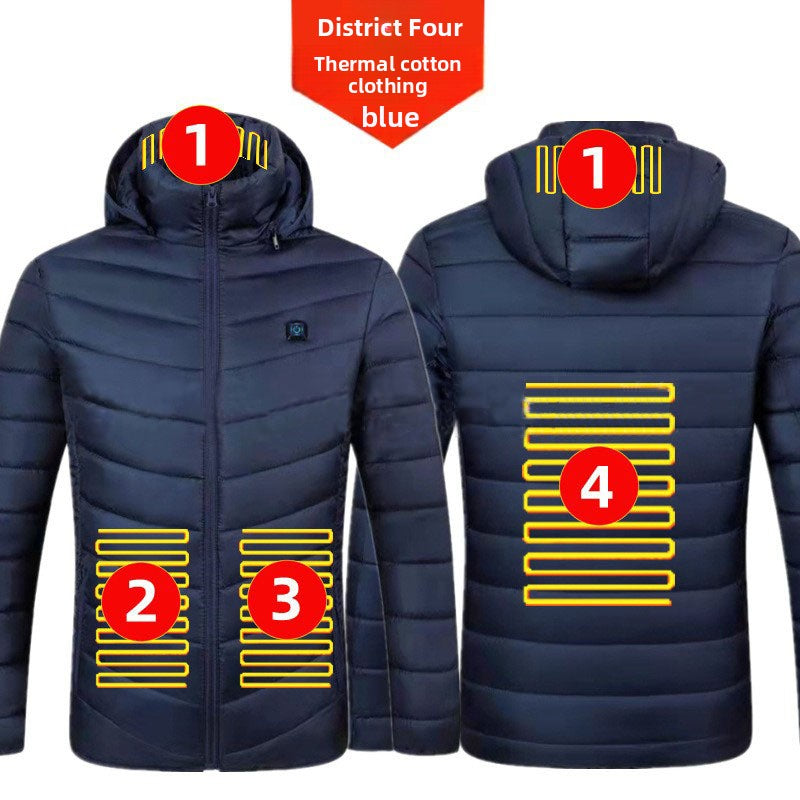 Mens Electric Heating Cotton Jacket