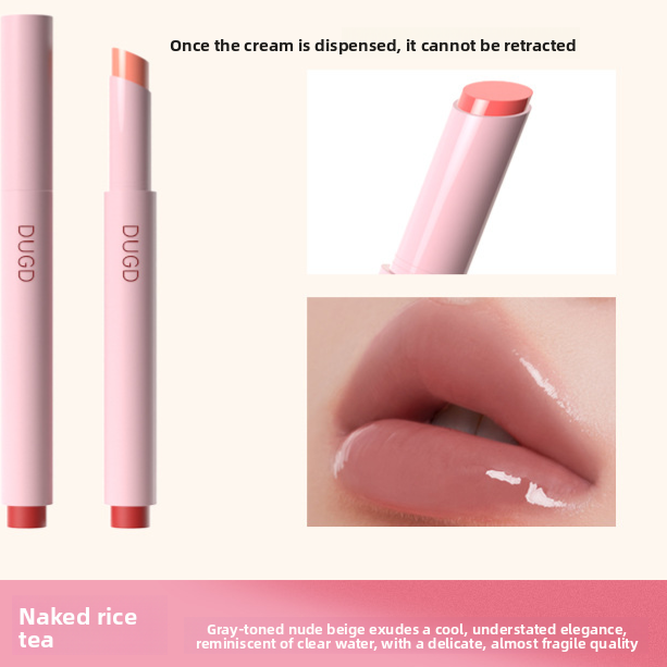 Film-Forming Solid Lip Gloss, Water-Glossy Mirror Finish, Long-Lasting Non-Transfer Plumping Lipstick Pen with Fine Shimmer teemdrop