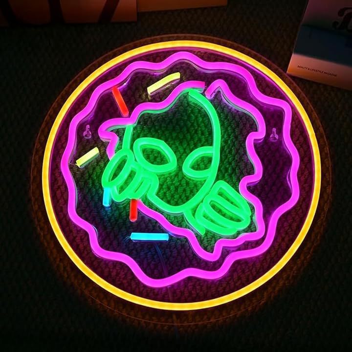 Alien UFO LED Neon Sign Light for Bedroom Game Room Bar Party Decoration teemdrop