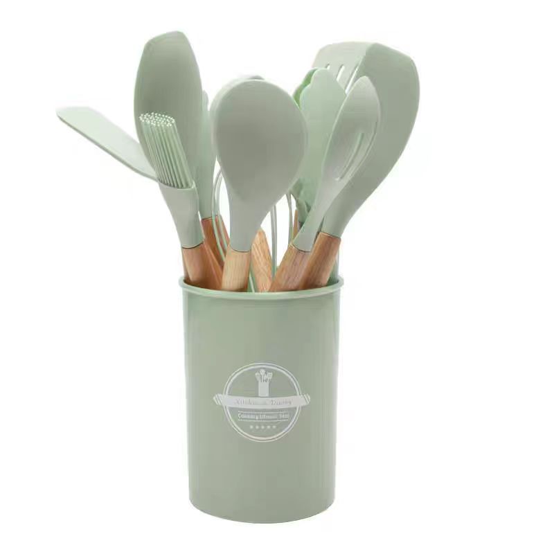 Wooden Handle Silicone Kitchenware