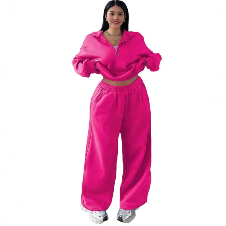T-shirt and high-waisted pants set