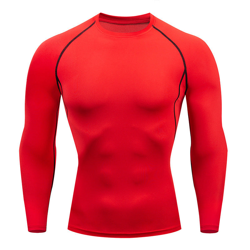 Mens Tight-Fit Long Sleeve Swimsuit Bodysuit