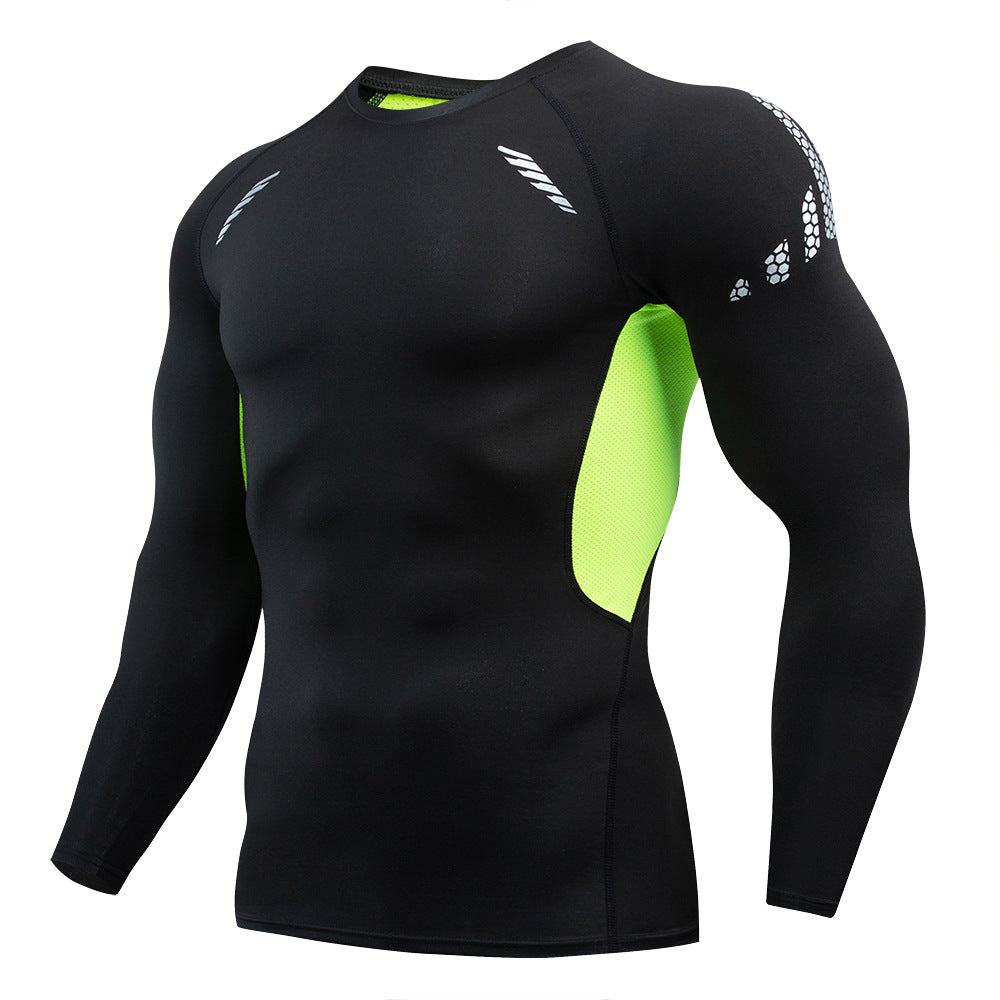 Men's Quick-Dry Long Sleeve Compression Shirt for Running and Fitness teemdrop
