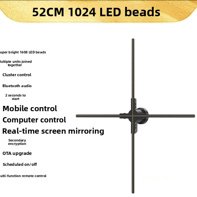 Naked-eye 3D holographic fan screen