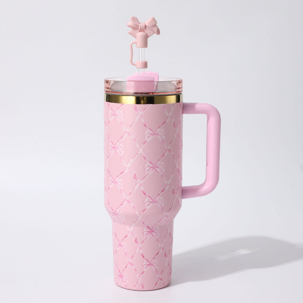 Floral Insulation Cup with Handle
