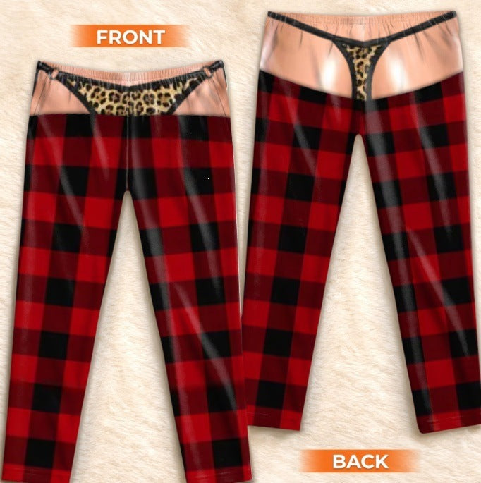 Christmas 3D Print Cotton Lounge Pants