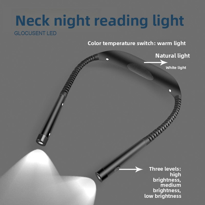 Rechargeable LED Neck Reading Light teemdrop
