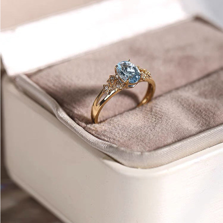 Water-blue planet ring