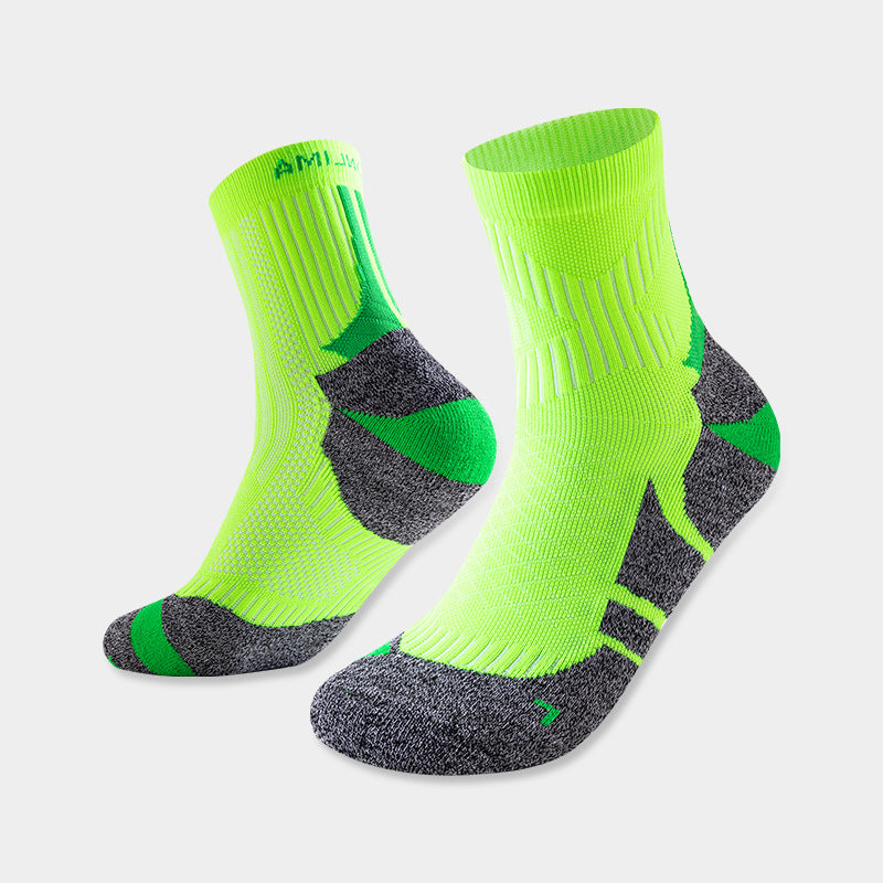 Thickened towel bottom anti-slip breathable quick-drying mid-foot tube socks teemdrop