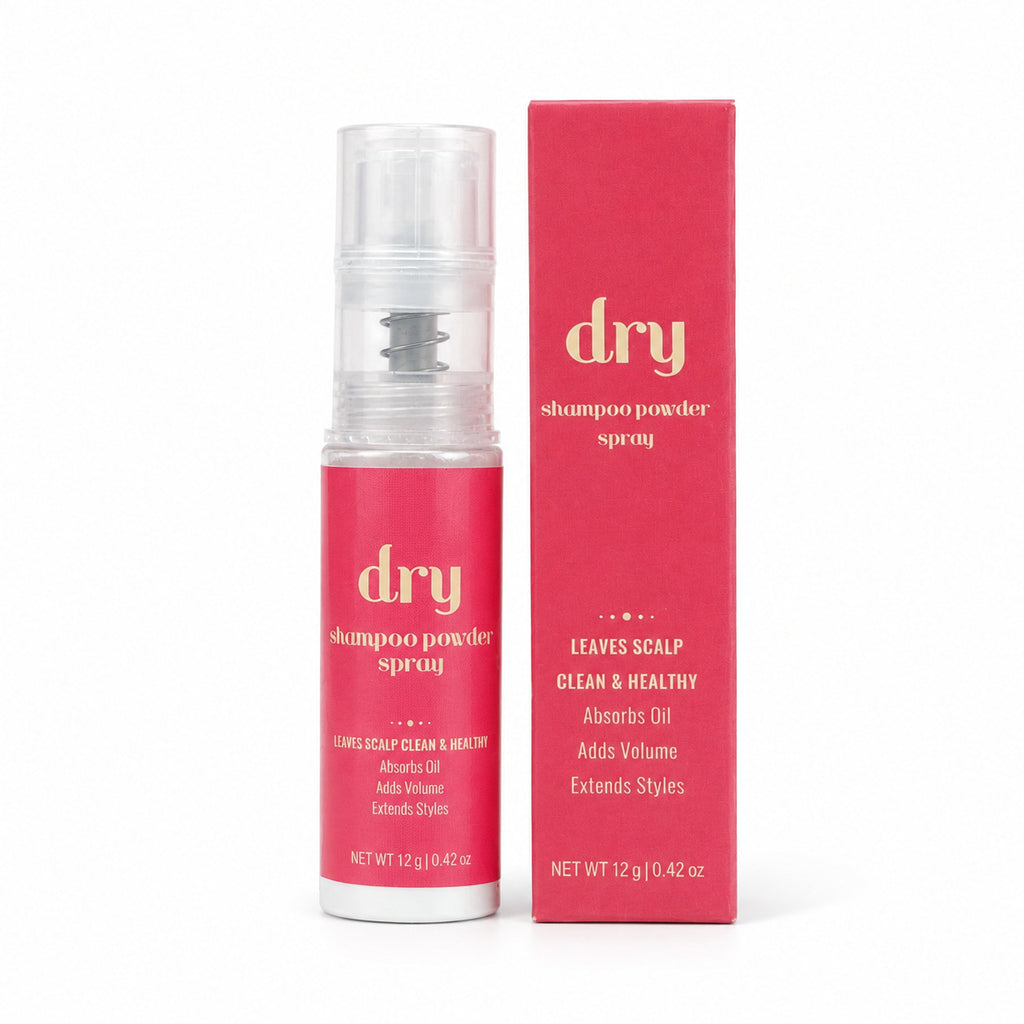 Portable oil-absorbing and re-energizing dry cleaning powder spray teemdrop