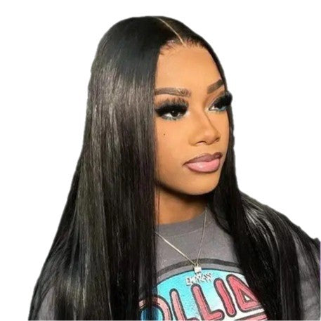 Middle Parted Long Straight Lace Front Wig teemdrop