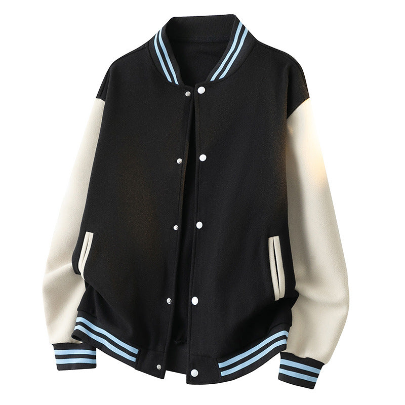 Color Block Baseball Jacket