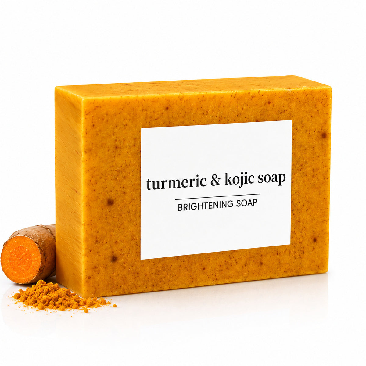 Turmeric Lemon Cold Process Handmade Soap teemdrop