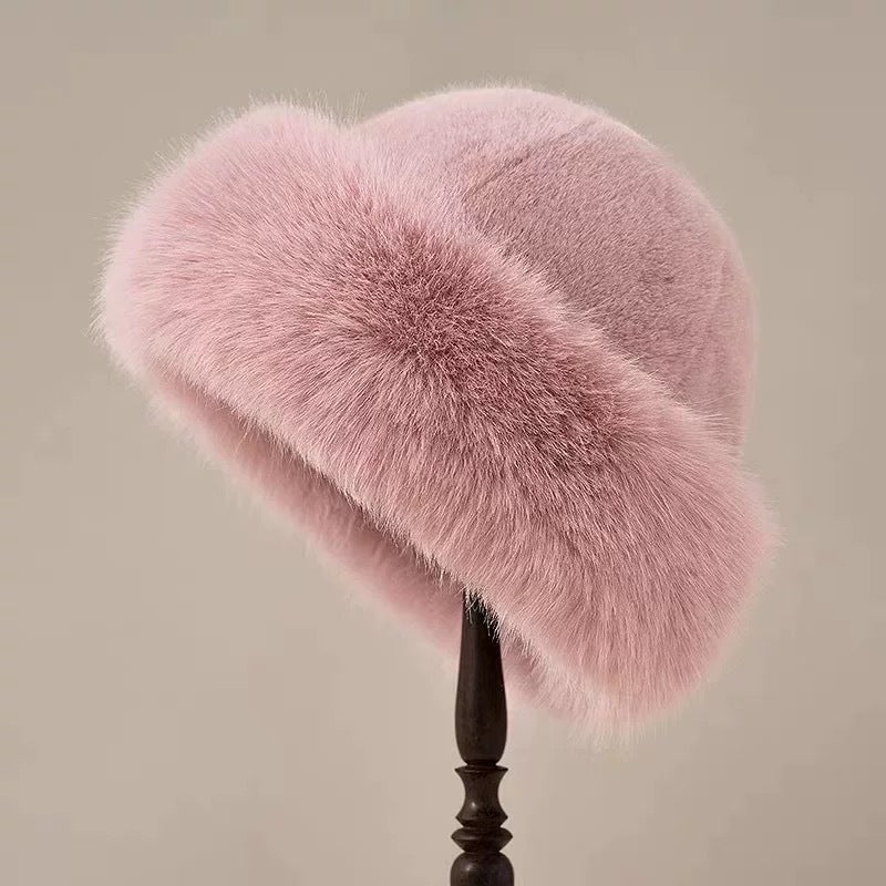 Lady's winter vacation cashmere hat teemdrop