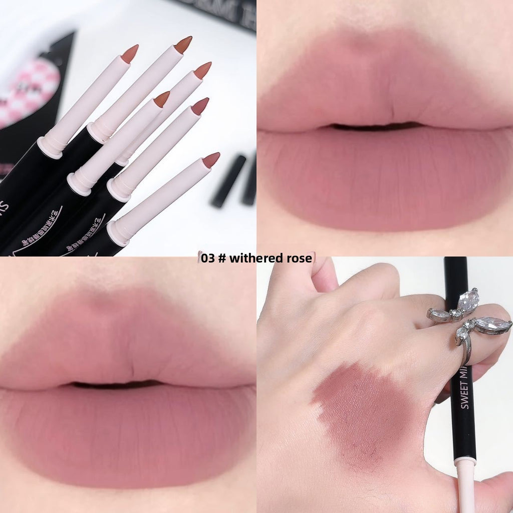 SWEETMINT Dual-Ended Waterproof Matte Lip Liner and Brush teemdrop