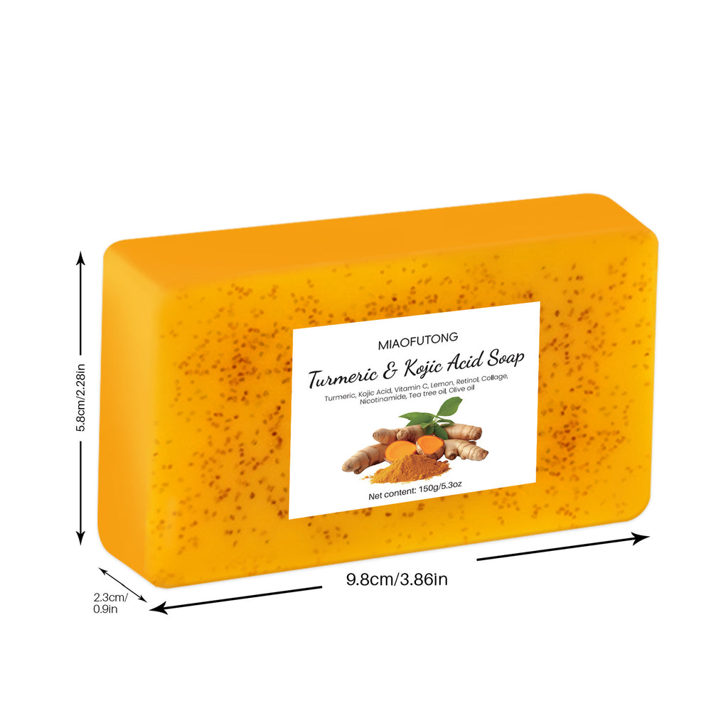 Turmeric Lemon Cold Process Handmade Soap teemdrop