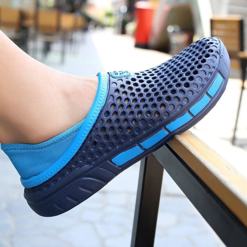 Men's Breathable EVA Driving Beach Sandals Slip-On Summer Shoes teemdrop