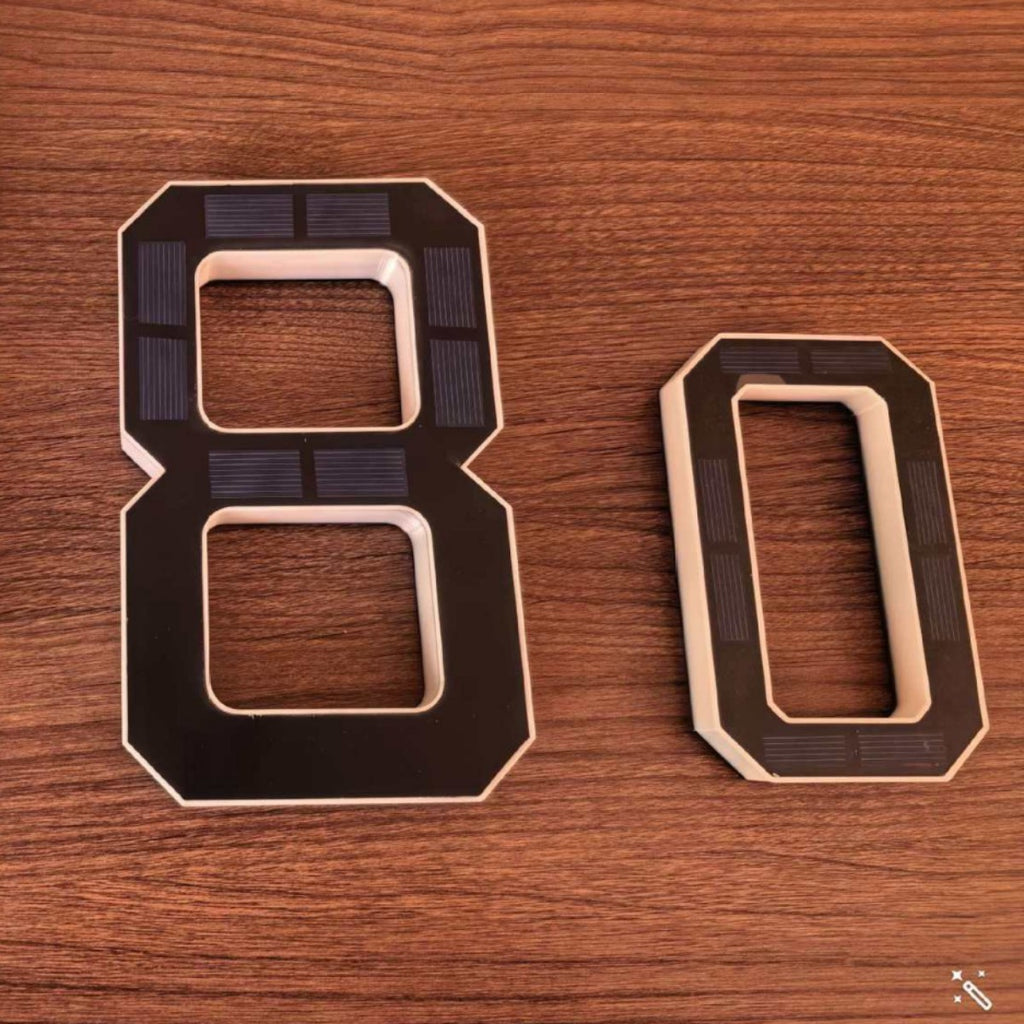 Solar-powered door sign teemdrop