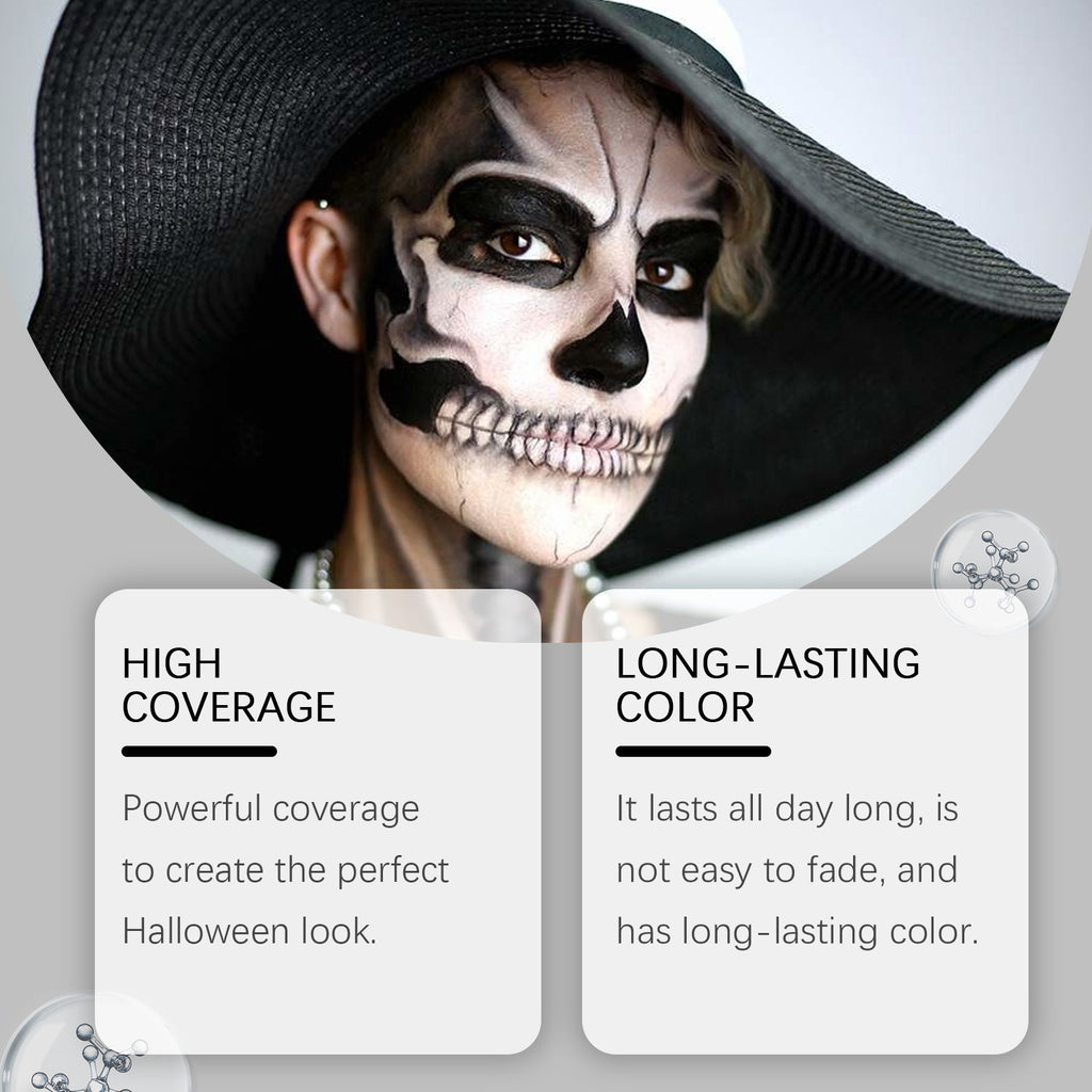 Quick-Dry Face Painting Kit Dual Color Clown Makeup