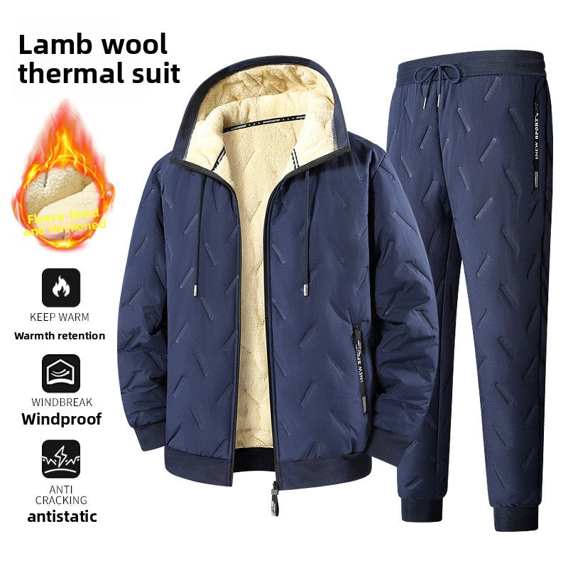 Men's cotton-padded suit teemdrop