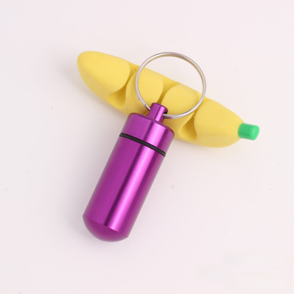 Mini Portable Aluminum Alloy Pill Bottle