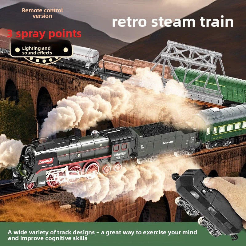 Electric Steam Train Locomotive Model Toy