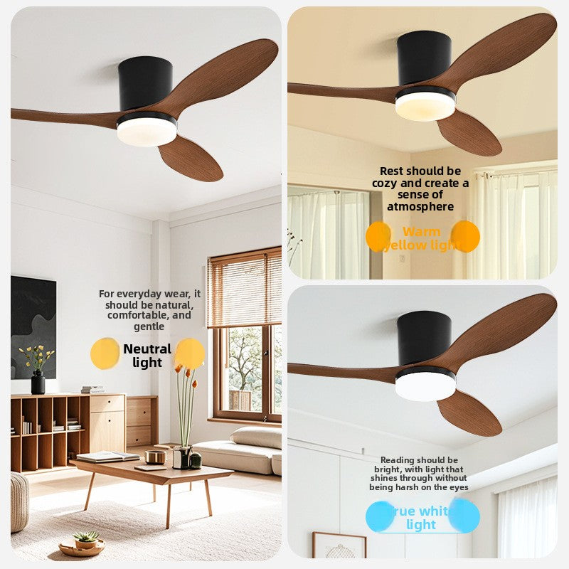 Minimalist Nordic-Style Ceiling Fan Light for Dining Rooms teemdrop