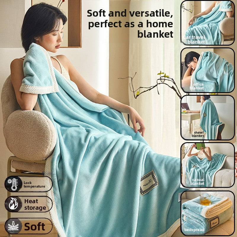 Coral Fleece Blanket Soft Anti-Static All Season Use