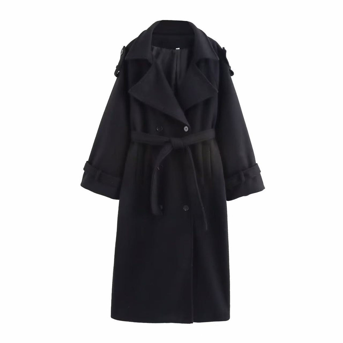 Double-Breasted Wool Coat