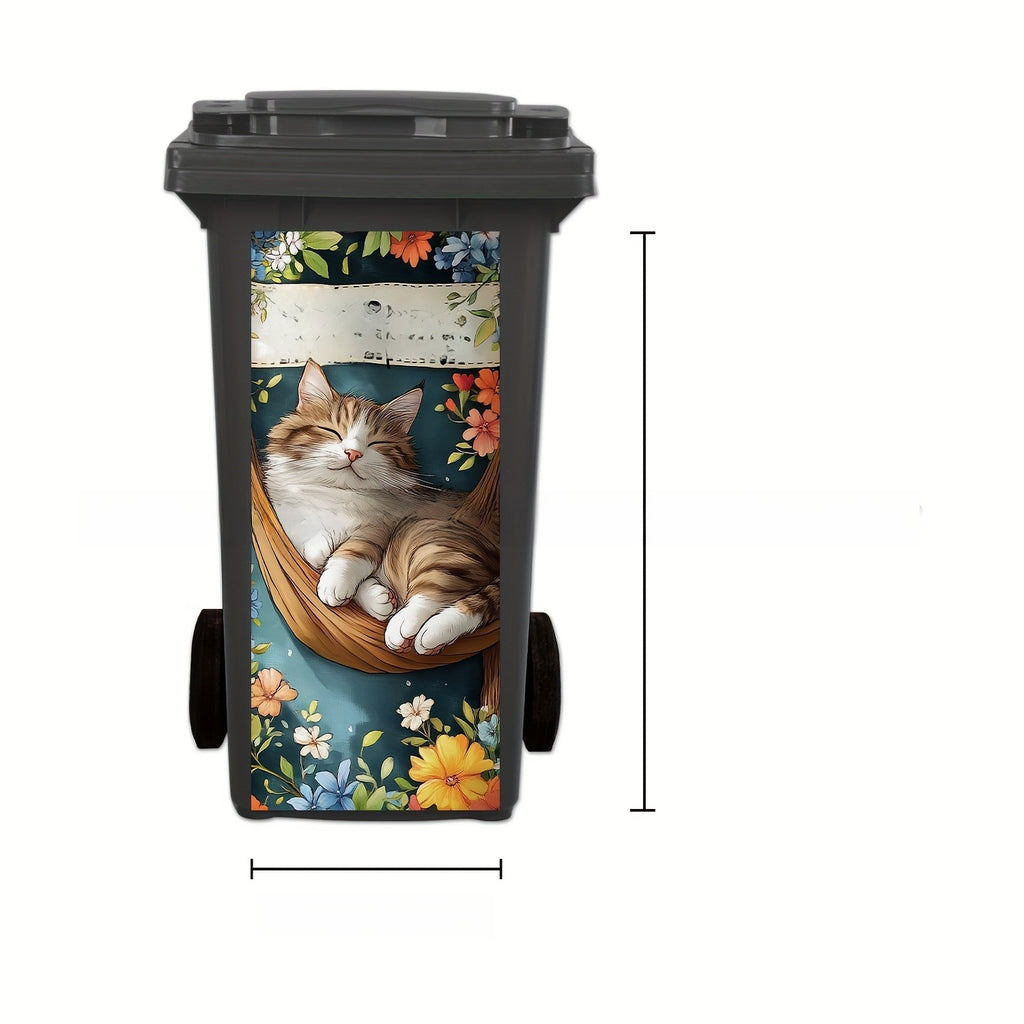 Self-Adhesive Waterproof Vinyl Trash Can Sticker teemdrop