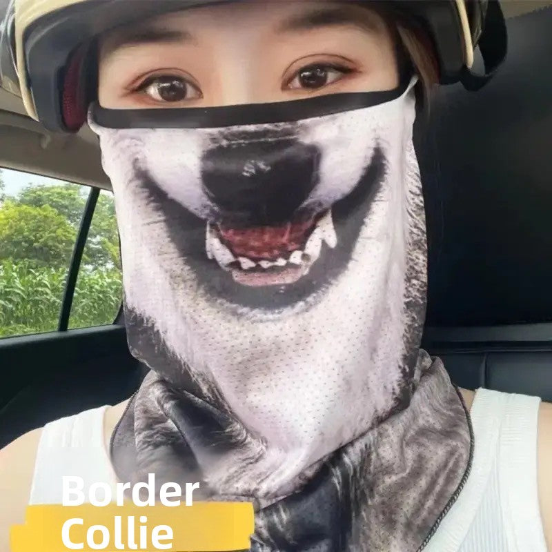 Animal Pattern Full Face Windproof Sun Mask Unisex Outdoor Sports Cycling Mask teemdrop