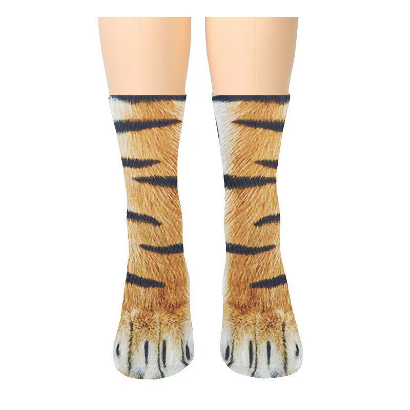 Animal Paw Print Novelty Socks