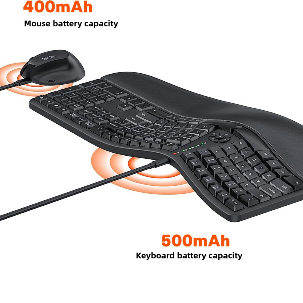 Ergonomic keyboard and mouse