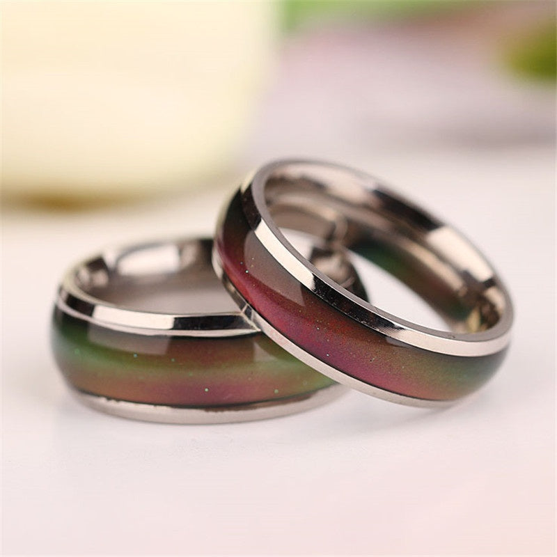 Mood-sensitive temperature-changing ring